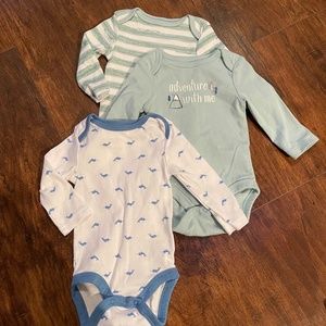 5 piece set - Long sleeve onesies